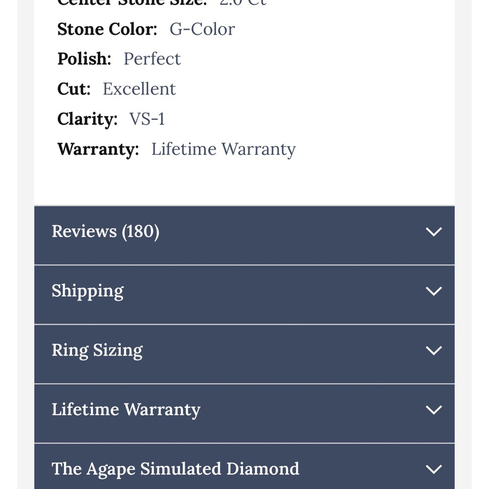 Simulated 3 Stone Diamond Ring - image 5